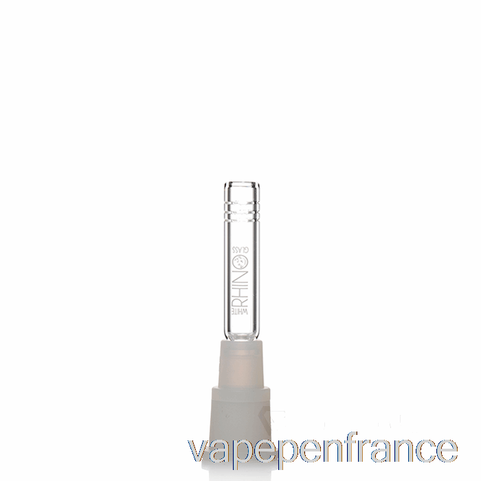 Stylo Vape Hybride De 3,5 Pouces à Tige Descendante De Rhinocéros Blanc